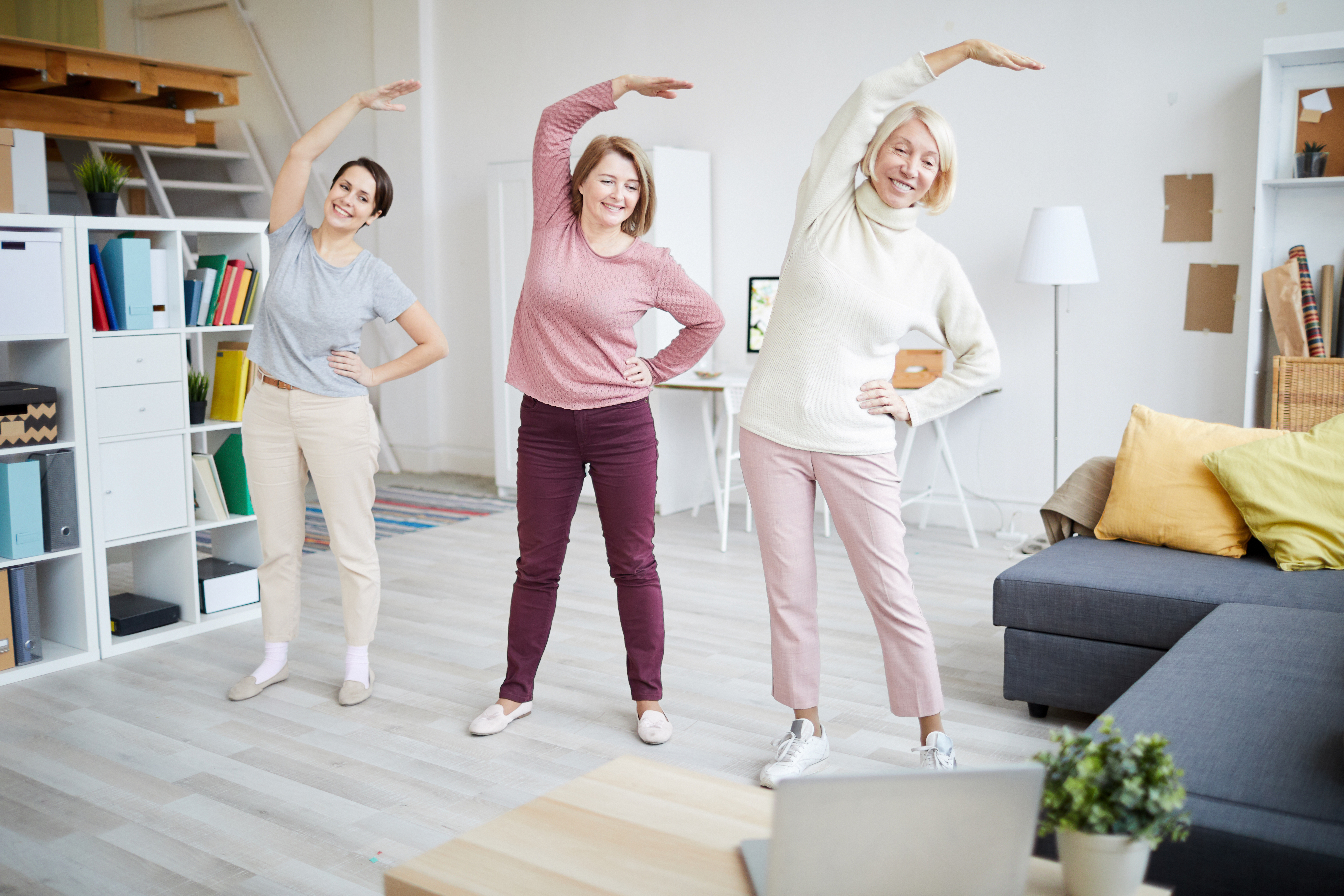 Women Exercising at Home